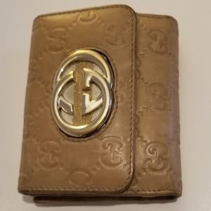 Gucci Britt French Wallet Sand